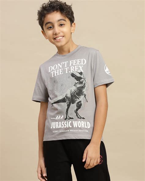 Jurassic World Printed Regular Fit Tshirt For Boys – Kidsville