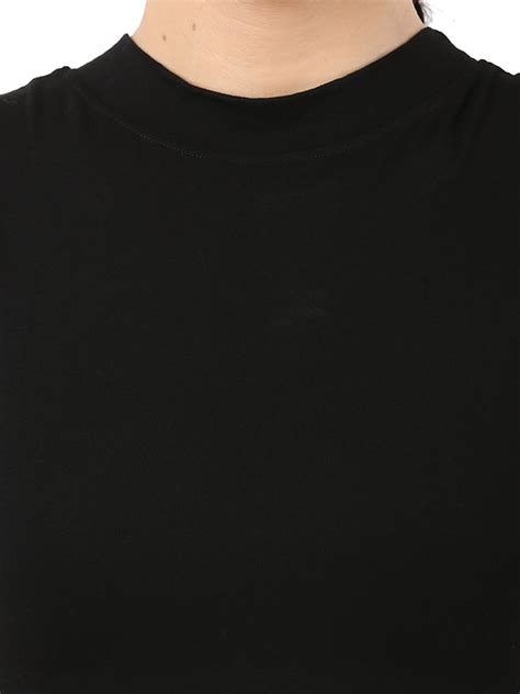 Women Black Stylish Sleeveless High Neck Sports Crop Top – The Dance Bible