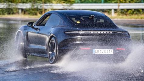 Porsche Taycan sets world record going sideways - Overdrive