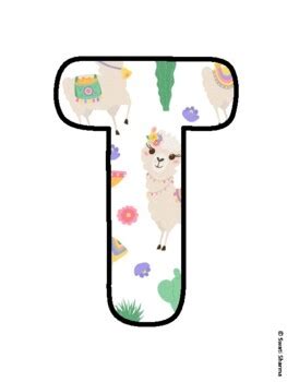 THROW KINDNESS LIKE CONFETTI! Alpaca, Llama Bulletin Board Letters ...