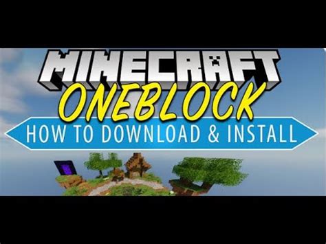 How to Get the One Block World in Minecraft Java 的图像结果