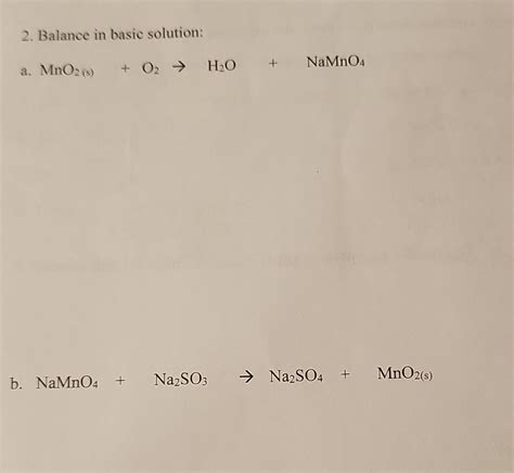 Image result for Balance H2O2 Mno4 O2 MnO2 in a Basic Medium