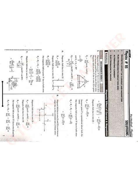 Image result for Allen Physics Module Solution PDF