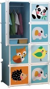 KriShyam ® 8 Door Plastic Sheet Wardrobe Storage Rack Closest Organizer ...