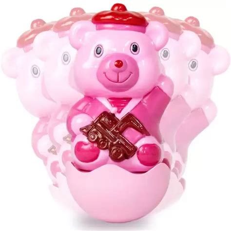 Hello Teddy Roly Poly Push and Shake Wobbling Bell Sounds Musical ...