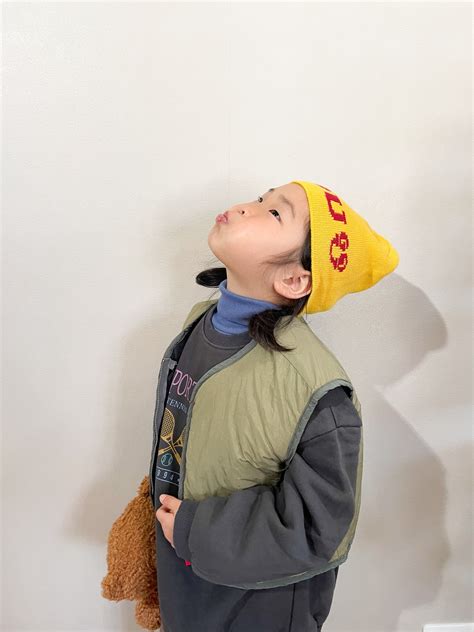 （即納/90）color rib high neck | Kids & Baby Pua 韓国こどもふく