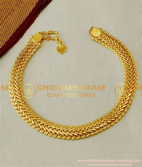 Buy 1 Gram Gold Chain Hand Bracelet for Men Wedding Jewellery Online