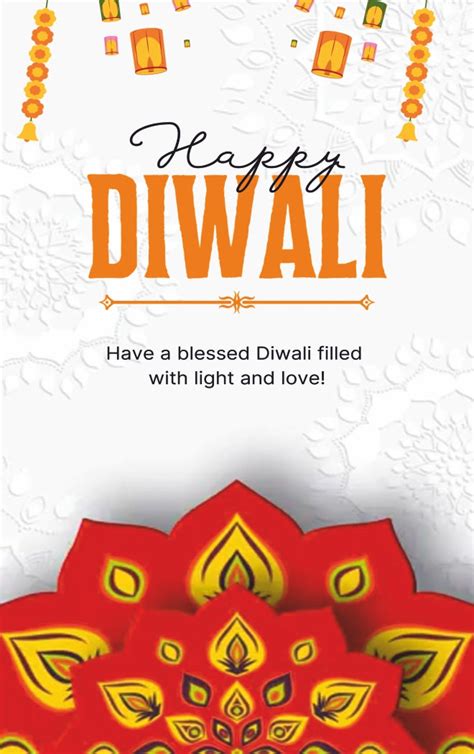 Happy Diwali Tag – Mandala Lantern Festive – Grownex Packaging