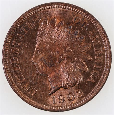Indian Head Cent 1903 MS 61 [189616] - Holabird Western Americana ...