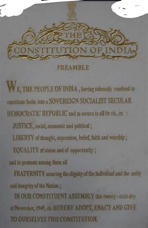 Write the Preamble of Indian Constitution - Brainly.in