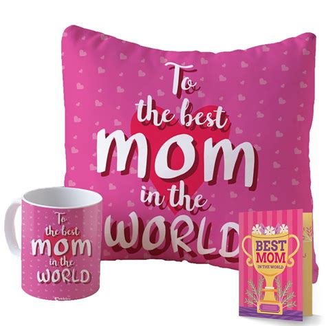Buy archies Mother's Day Printed Mug, Cushion and Card Set for Mother ...