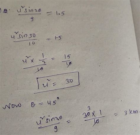 The range of a particle when launched at an angle of 15 degree with the ...