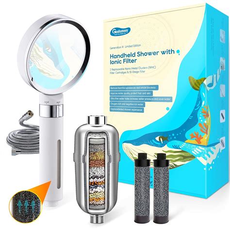 Premium 3 in 1 Ionic Shower Filter Set, Filter out Hard Water ...