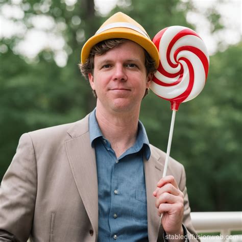 JD Vance with Lollipop and Propeller Hat | Stable Diffusion Online