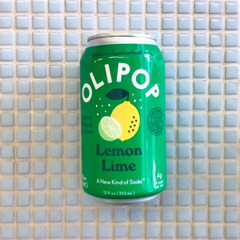 olipop lemon lime soda | SIP SNACK