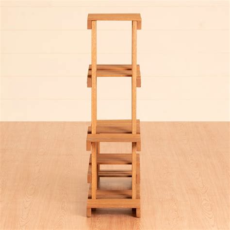 Buy Juliet Solid Wood Multi-Tier Planter Stand - Brown from Home Centre ...