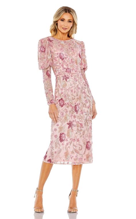 Knee Length Designer Dresses | Women's Tea Length Gowns Online ...