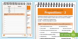 Grammar Homework Week Eight (teacher made)