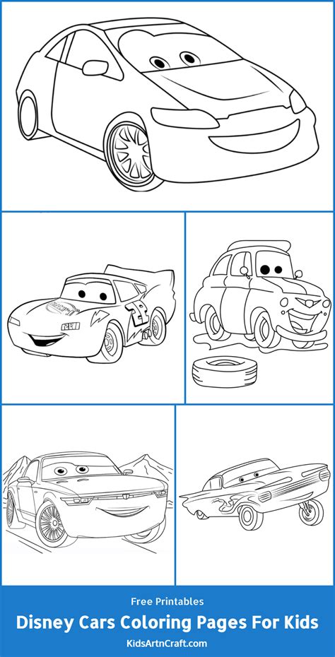 Disney Cars Coloring Pages For Kids – Free Printables - Kids Art & Craft