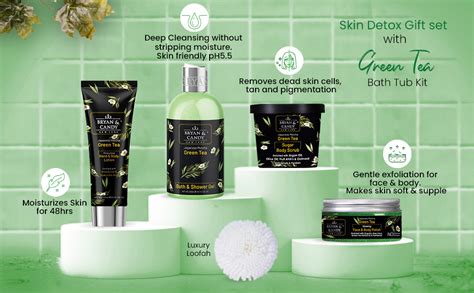 Buy Bryan & Candy Green Tea Bath Tub Gift Set for Women and Men ...