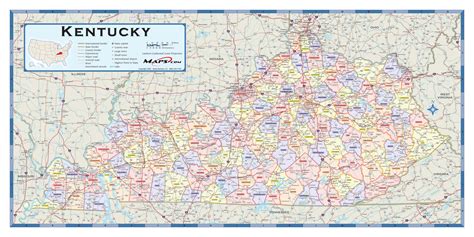 Kentucky County Map