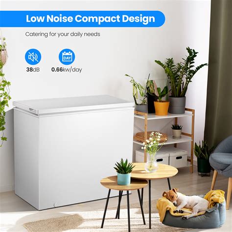 Kismile 7.0 Cubic Feet Chest Freezer with Removable Basket Free ...