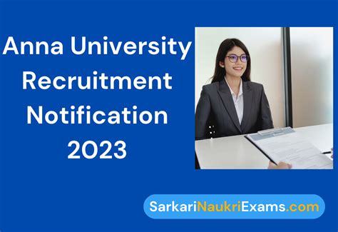 Anna University Professor, Estate Office Recruitment 2023 | New Vacancy ...