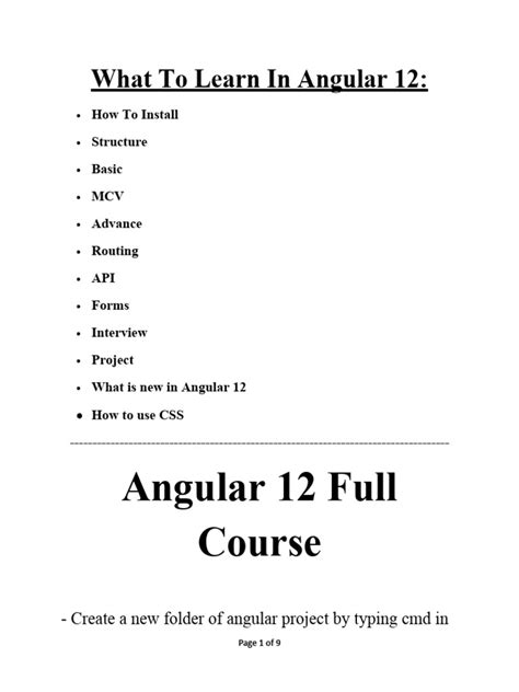 Image result for Angular Full Tutorial PDF