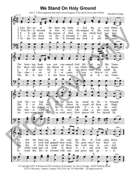 We Stand On Holy Ground