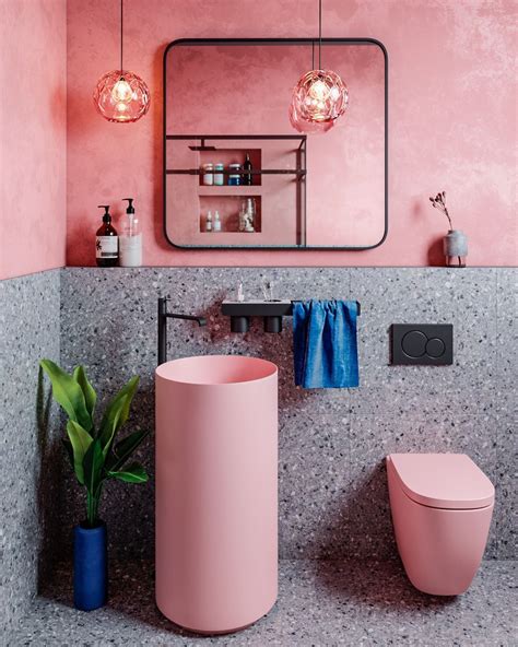 51 Pink Bathrooms With Tips, Photos And Accessories To Help You ...