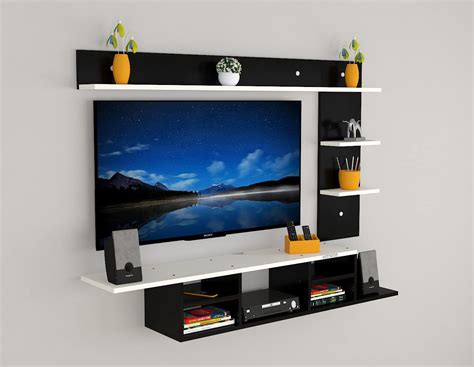 MACWUD Conor Wooden TV Entertainment Unit/Wall Set Top Box Shelf Stand ...