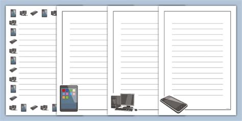 KS1 Computing Full Page Borders (Portrait)