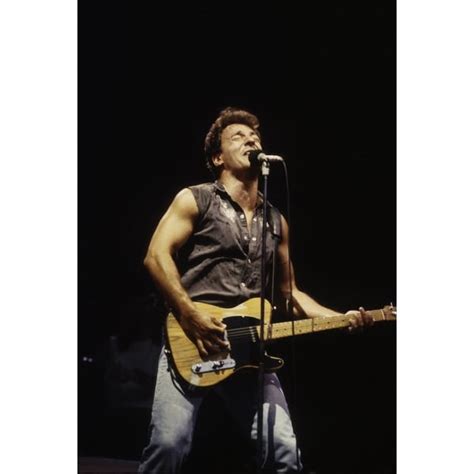 Bruce Springsteen performing during The Born in the USA Tour Photo ...