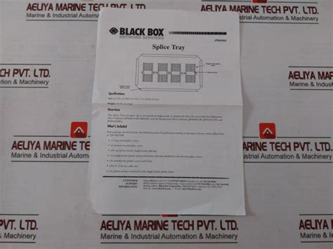 Black Box Jpm440A Splice Tray Kit For Mechanical And Fusion – Aeliya Marine