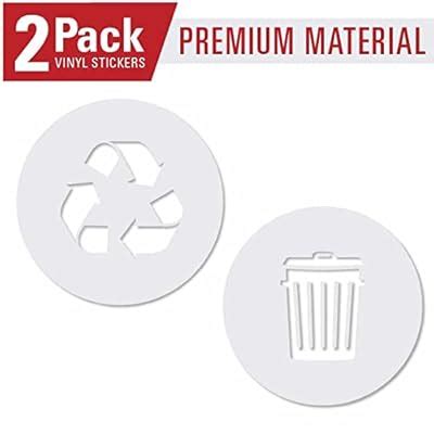 Buy Recycle and Trash Sticker Logo Style 2 (2.75in x2.75in) Symbol to ...