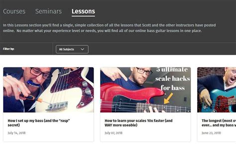 Bass Lessons 的图像结果