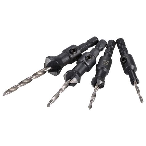 KATUR 4pcs Countersink Drill Bit Quick Change Hex Shank Screw Tool 2 ...