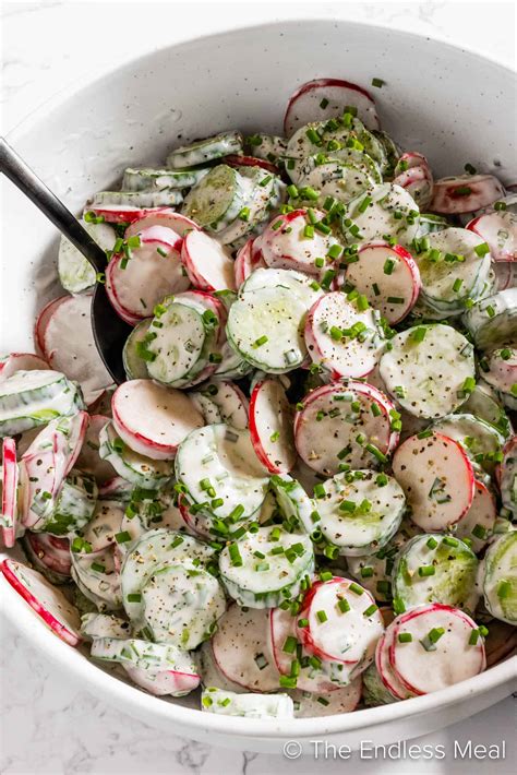 Cucumber Radish Salad - The Endless Meal®