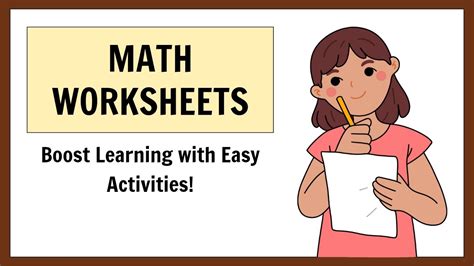 Fun and Engaging Math Worksheets for Kids – Boost Learning with Easy Activities! - Free Worksheets