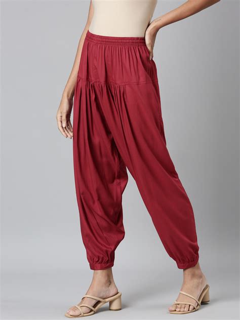 Cherry Woven Viscose Harem Pant – Go Colors India