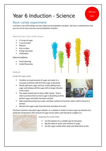 Science Experiments at Home Rock Candy 的图像结果