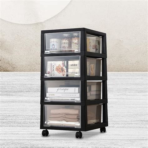 Kuber Industries 5 Layer Cosmetic Cabinet with Trolley|5-Tier Rolling ...