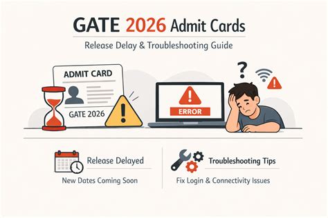 GATE 2026 Admit Cards: Release Delay & Troubleshooting Guide