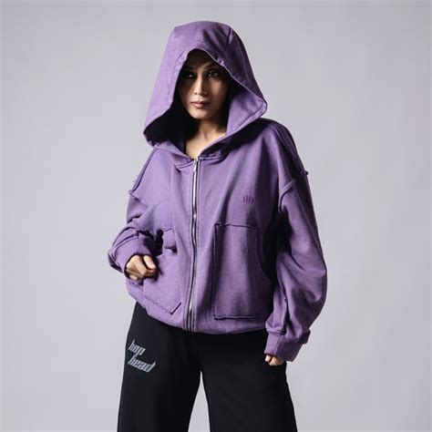 PURPLE REVERSE STITCH ZIPPER – Hophead