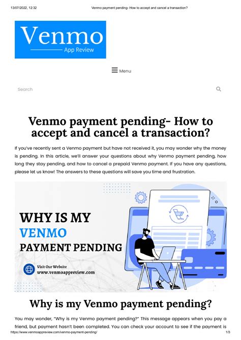 Venmo payment pending- How to accept and cancel a transaction_ - Venmo ...
