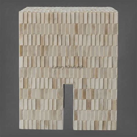 Blanch Bone Inlay Square Side Table – Luxury Handicrafts