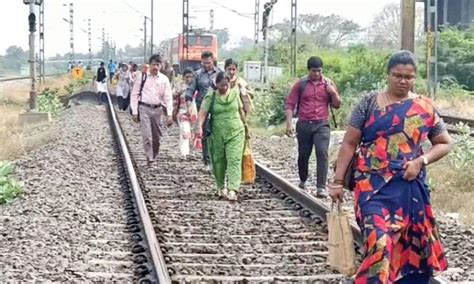 Train services affected after lorry rammed railway gate in Singaperumal ...