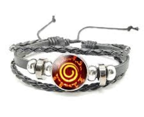 NVP ENTERPRISES Anime Braided Leather Bracelet Mangekyou Dojutsu Rinne ...