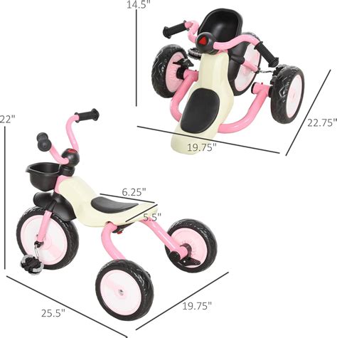 Buy Qaba 3 Wheel Foldable Kids Tricycle Walking Toddler Bike for for 3 ...