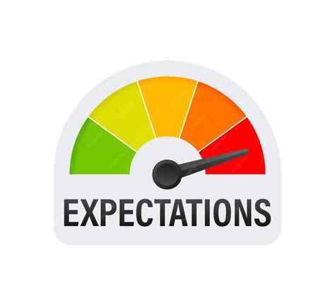 Premium Vector | Business concept flat design flat icon with expectations indicaton light ...